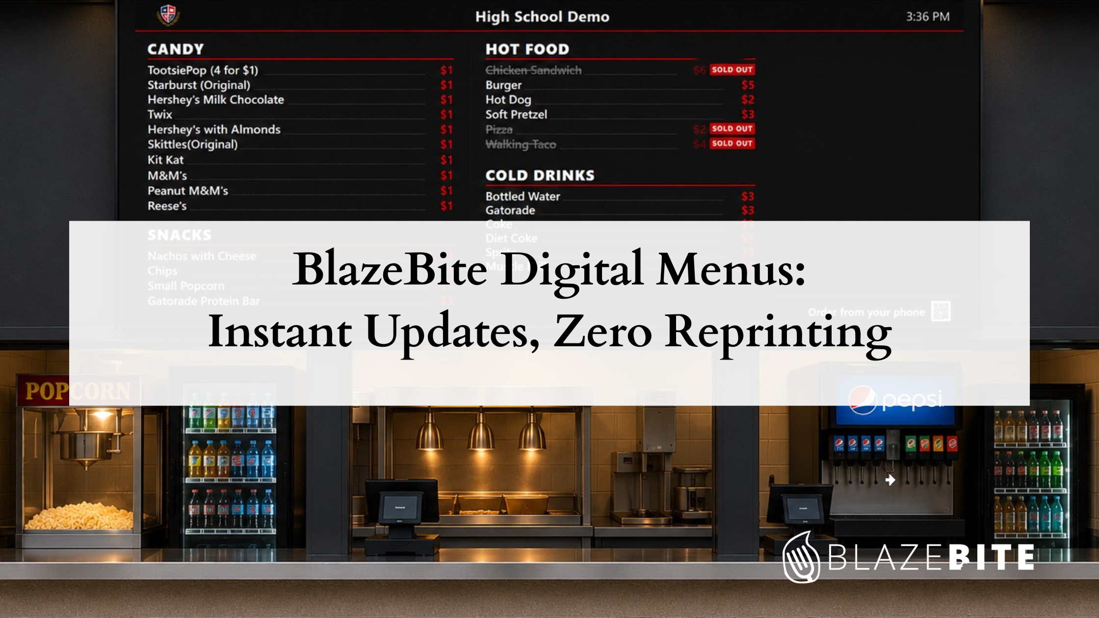 BlazeBite Digital Menus: Instant Updates, Zero Reprinting