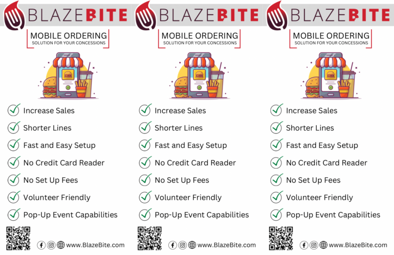Trifold sell Sheet for Concessions